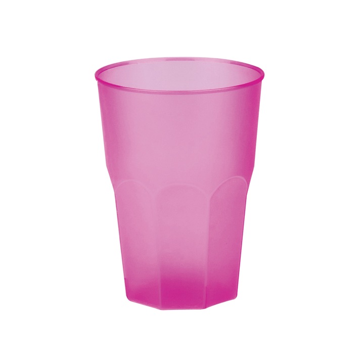 Pahar fuchsia transparent 350 cc set 20 buc , Gold Plast Cocktail Collection