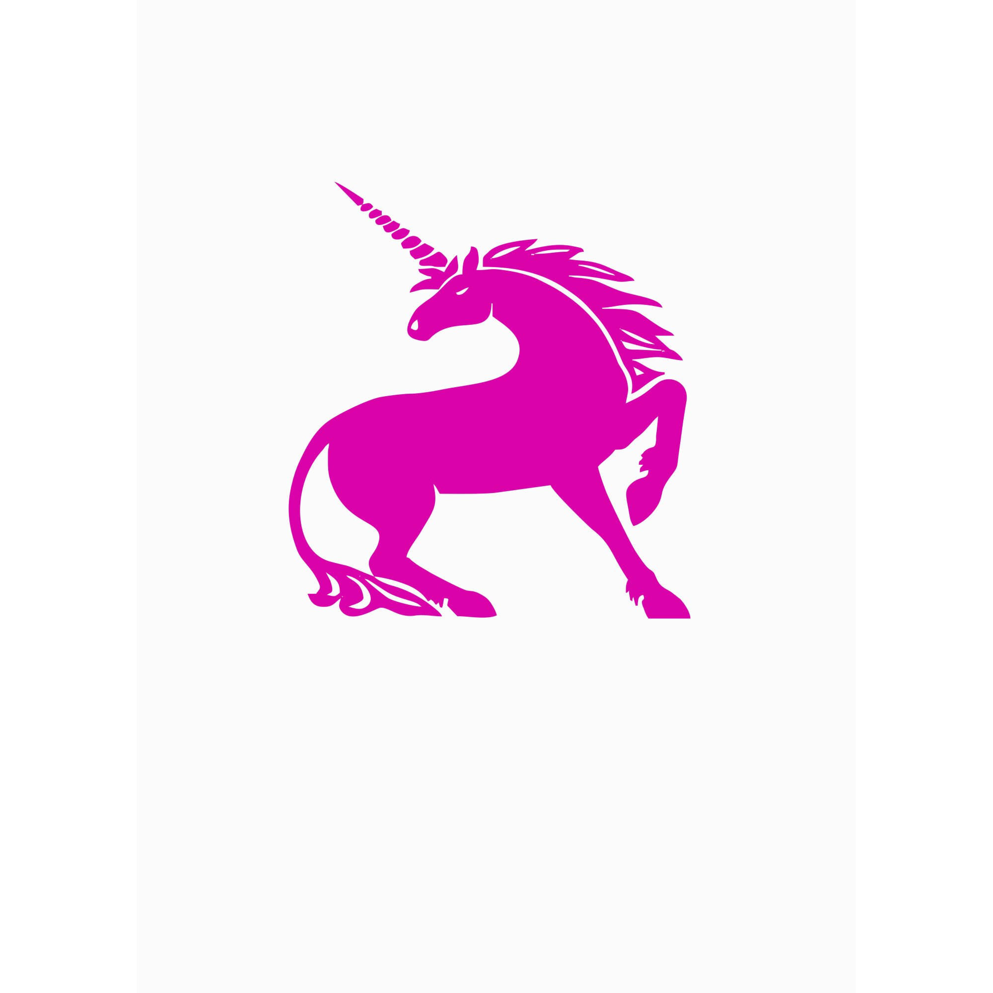 Sticker decorativ de perete Unicorn 120x130cm