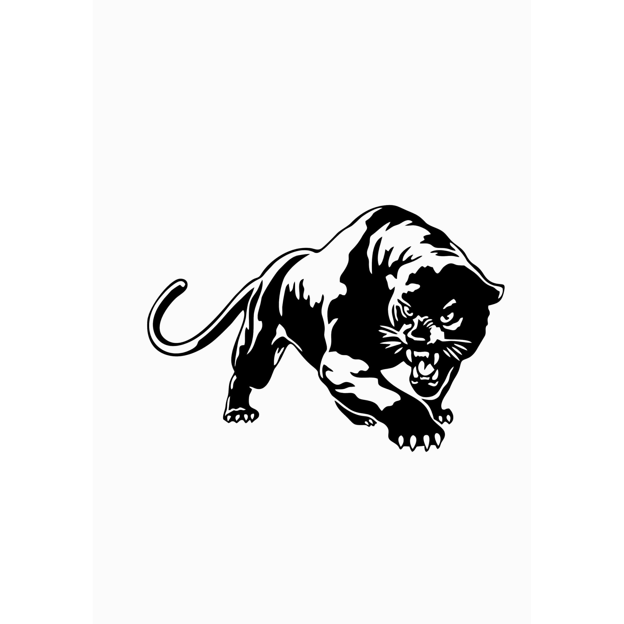 Sticker decorativ de perete pantera 90x130cm