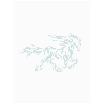 Sticker decorativ de perete Horse in flame 83x130cm Sticker decorativ de perete Horse in flame 83x130cm