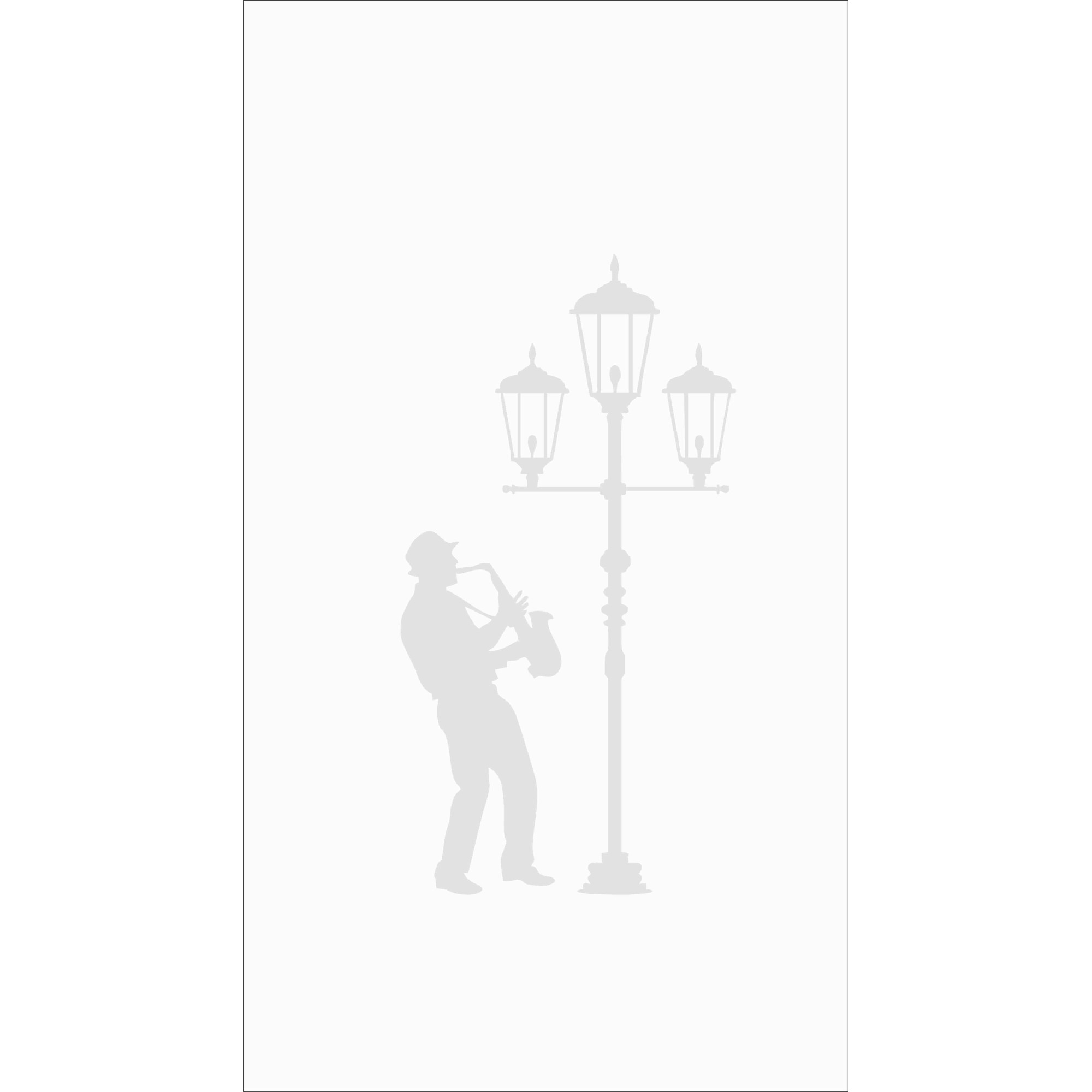 Sticker decorativ de perete Saxo 68x130 cm