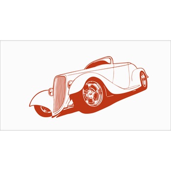 Sticker decorativ de perete Hot Rod 135x70 Sticker decorativ de perete Hot Rod 135x70