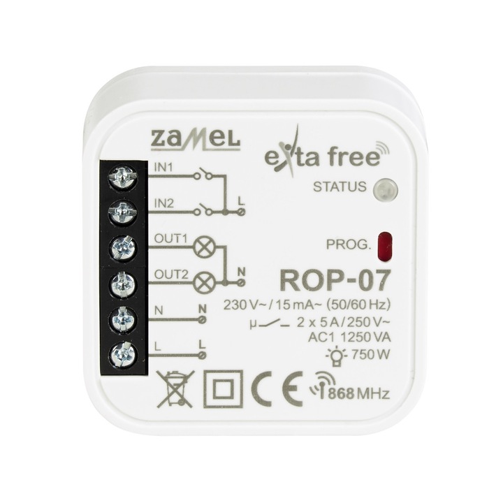Modul receptor radio ZAMEL ROP-07, Alb