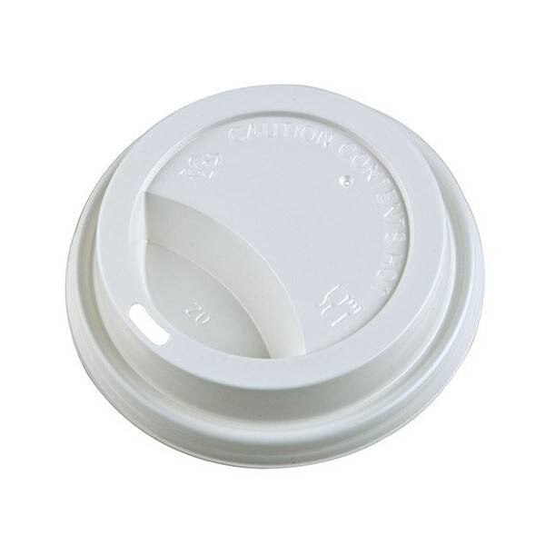 Capac alb D90mm, pahare carton 350ml - 470ml