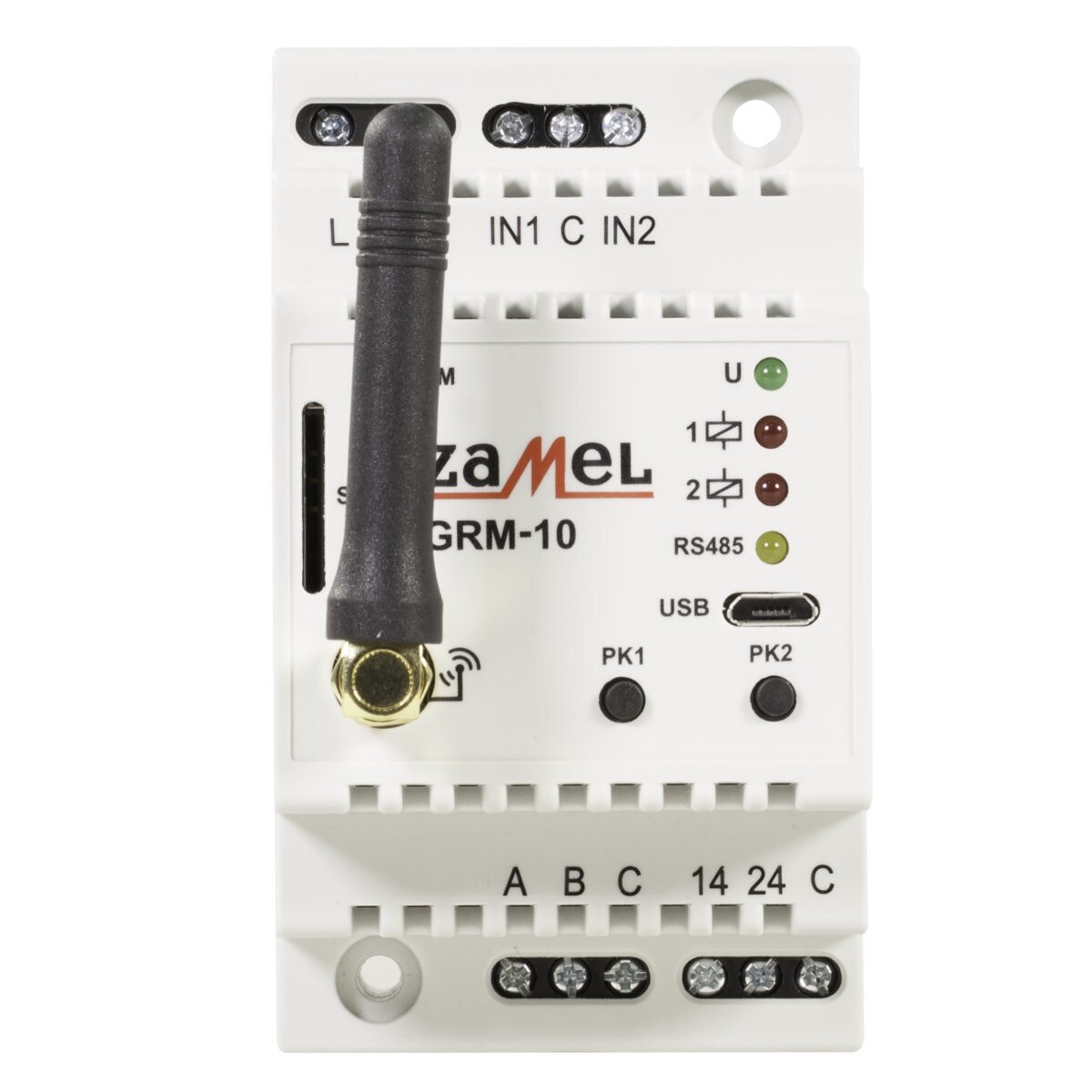 Modul de control wireless ZAMEL GRM-10, GSM cu doua canale, Alb