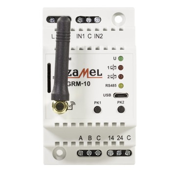 Modul de control wireless ZAMEL GRM-10, GSM cu doua canale, Alb Modul de control wireless ZAMEL GRM-10, GSM cu doua canale, Alb