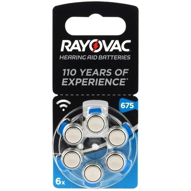 Baterii pentru proteze auditive RAYOVAC Acoustic SPECIAL 675 PR44 Zinc-Aer 6 bucati / blister