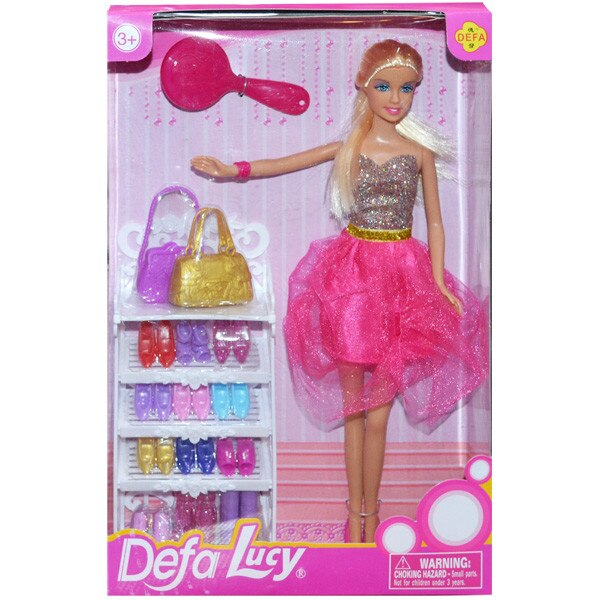Papusa cu pantofi si accesorii, Defa Lucy , Robentoys
