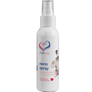 Solutie Nano Spray TopCare pentru vindecarea ranilor animalelor, 125 ml Solutie Nano Spray TopCare pentru vindecarea ranilor animalelor, 125 ml