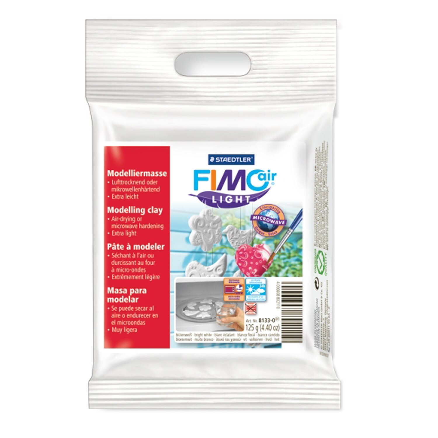 Fimo pasta modelare air light 125G alb STH-8133-0