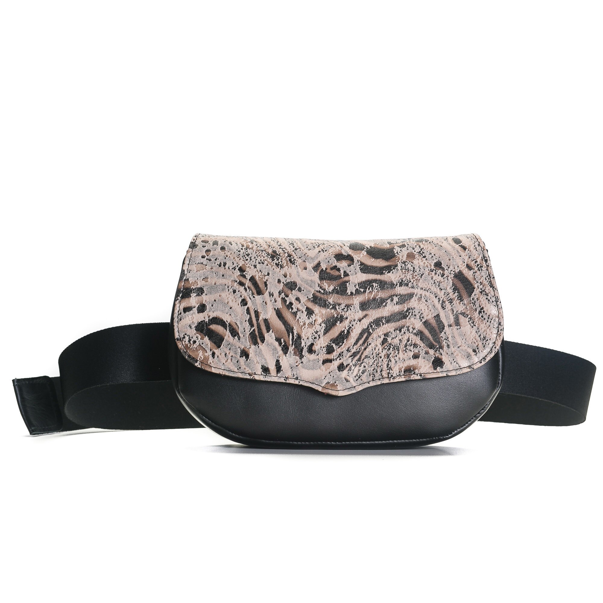 Geanta piele SEY, neagra