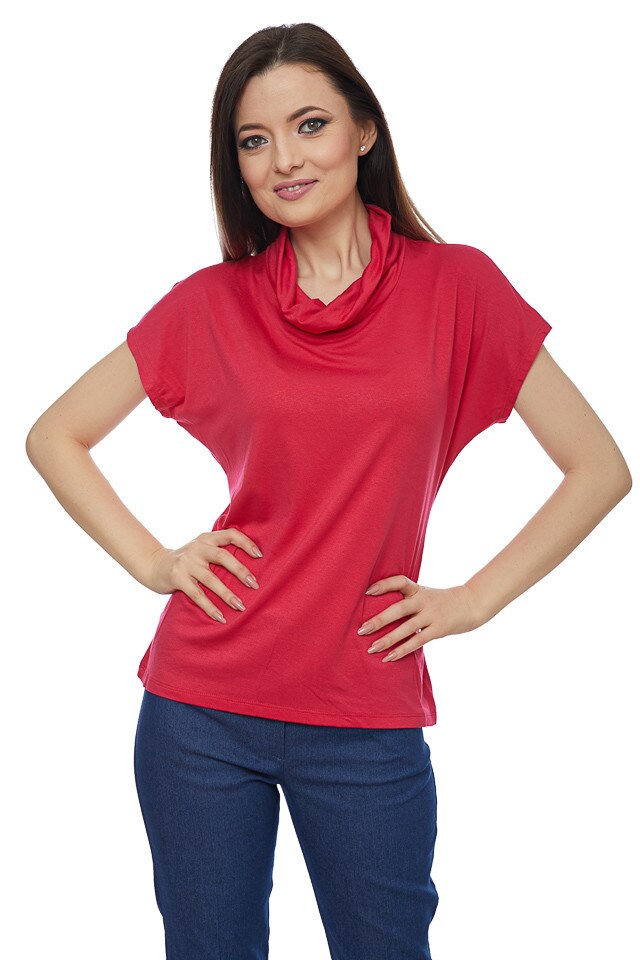 Bluza din jerse rosu, Rosu