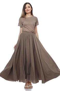 Fusta lunga cu talia definita fango, Fango Fusta lunga cu talia definita fango, Fango