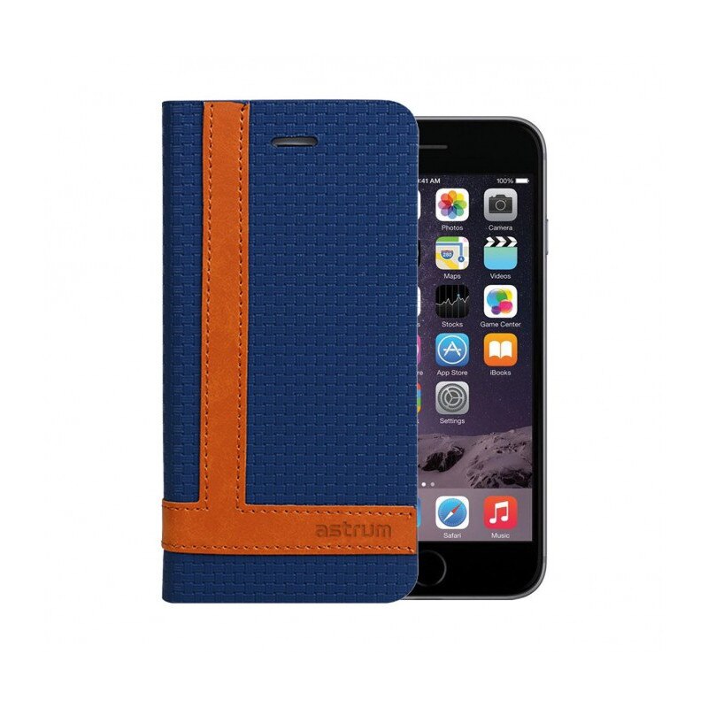 Husa Flip Carte Stand Astrum FC TEE RO Apple iPhone 6/6s Plus Albastru