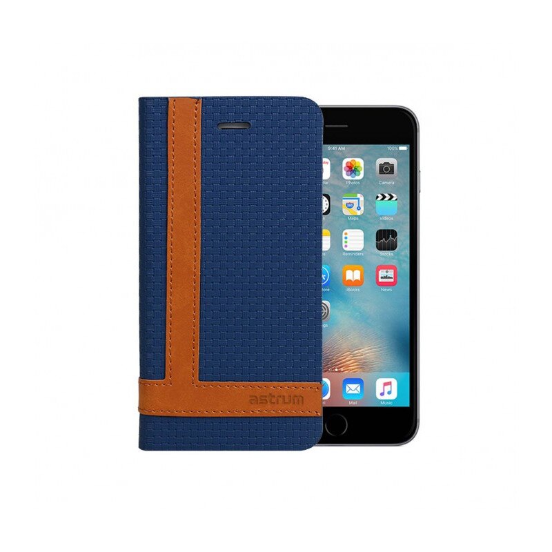 Husa Flip Carte Stand Astrum FC TEE RO Apple iPhone 6/6s Albastru