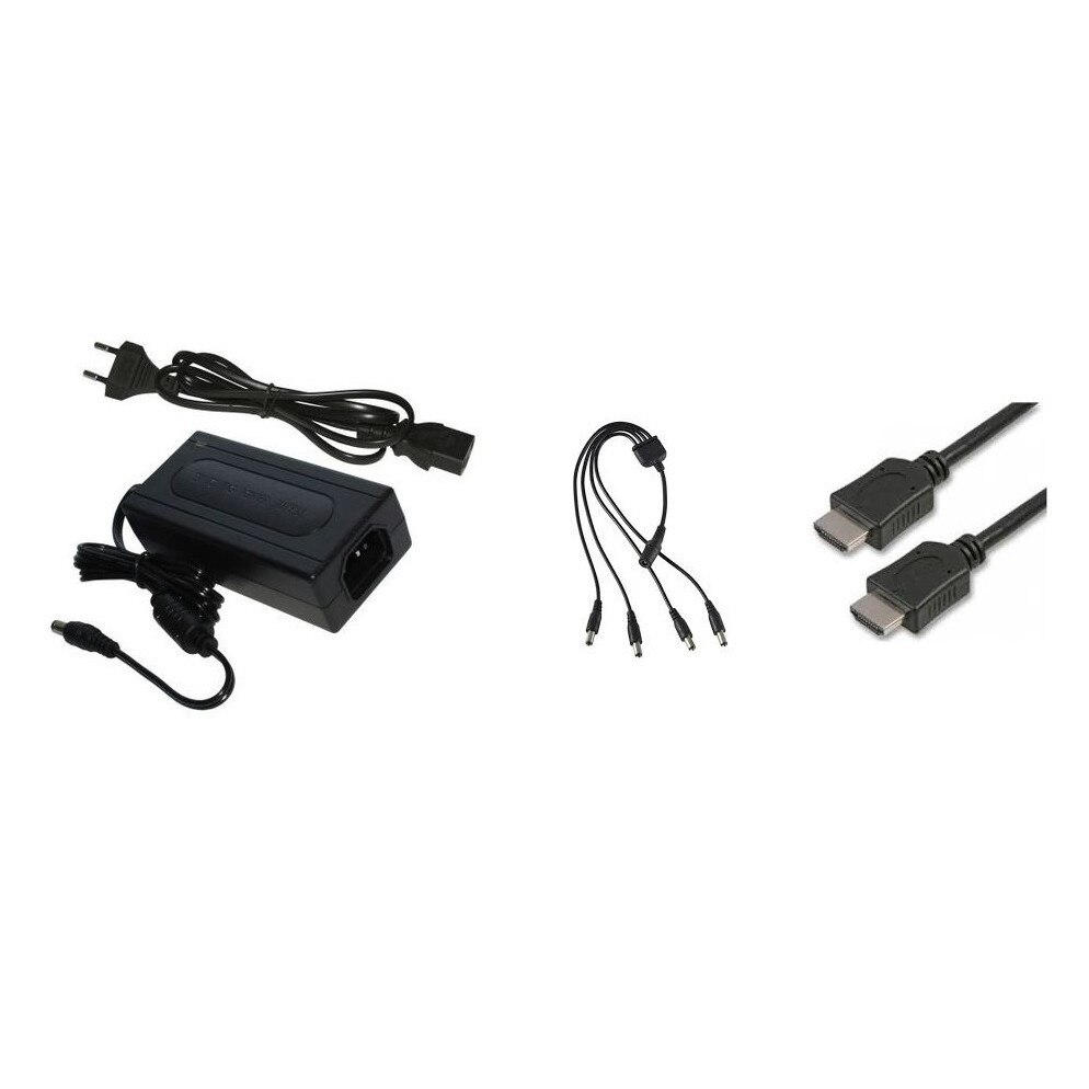 SET 3 produse: Splitter cu 4 iesiri + Sursa 5A + Cablu HDMI 3 m