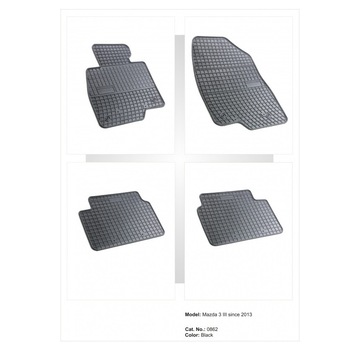 Covorase cauciuc compatibile MAZDA 3 2013→ - 0862 P30 Covorase cauciuc compatibile MAZDA 3 2013→ - 0862 P30
