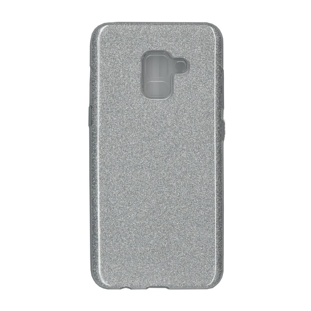 Husa de protectie spate EuroCELL Shiny pentru Samsung Galaxy A8 2018, argintiu