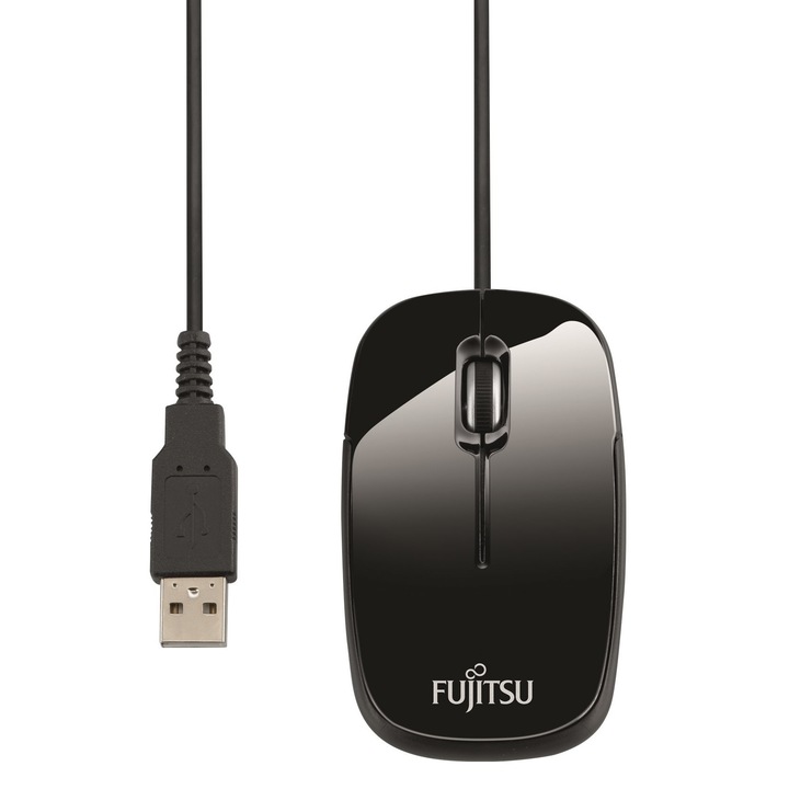 Мишка Fujitsu M420NB, черен, USB