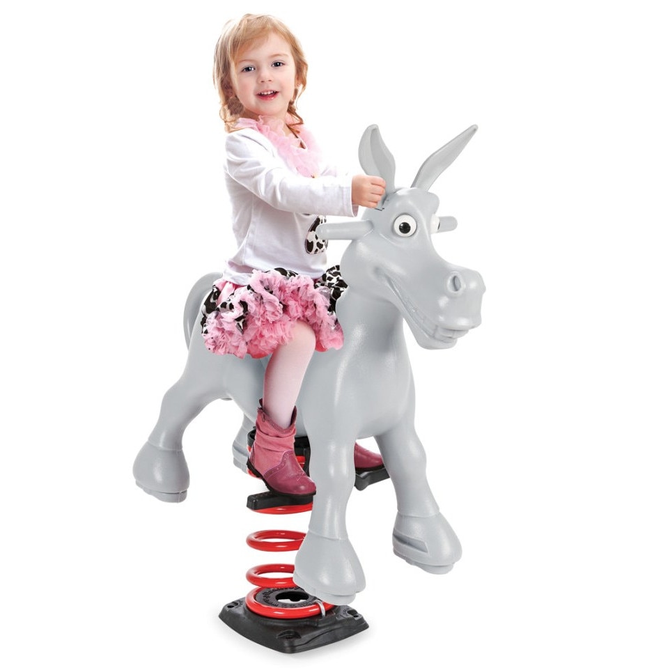 Balansoar copii pe arcuri Donkey Grey