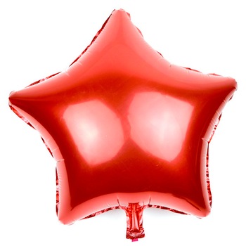 Balon folie, forma steluta, culoare rosie, 45 cm, 1 bucata Balon folie, forma steluta, culoare rosie, 45 cm, 1 bucata