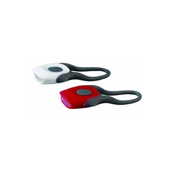Set lumini silicon Twins, 2 led-uri, 2 functii, alb/rosu Set lumini silicon Twins, 2 led-uri, 2 functii, alb/rosu