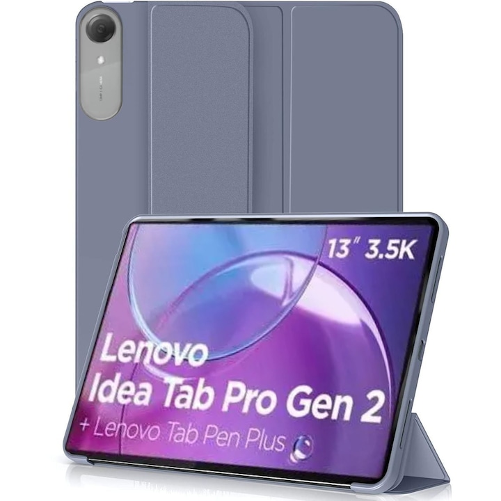 Husa Ultra Slim pentru Lenovo Idea Tab Pro Gen 2 13.0" (2026), Silicon TPU, Smart Cover - Lavanda