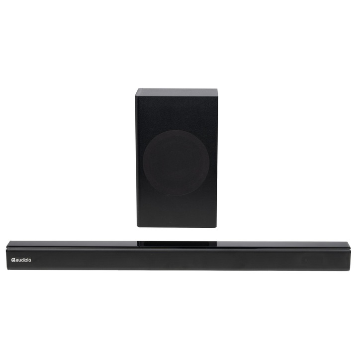 Soundbar Corenia QRE-5006123 cu subwoofer extern 5,25 inch, 120 W, Bluetooth 5.3, HDMI ARC, optic, AUX, USB, negru, 80 cm