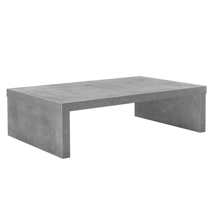 Masuta cafea design Amsterdam, en.casa, 110 x 70 x 30 cm, efect beton