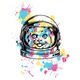 Tricou Space cat barbati negru, M