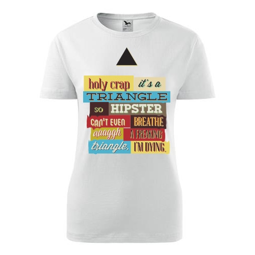 Tricou Holy Crap dama alb, S