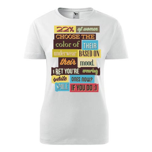 Tricou 22 of women dama alb, S