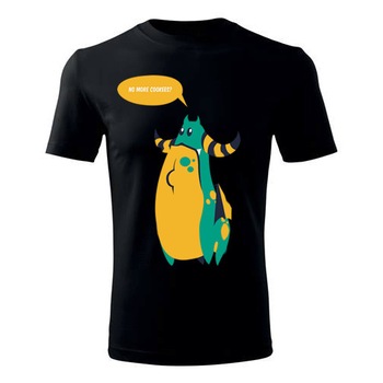 Tricou Fantasy monster 2 barbati negru, M Tricou Fantasy monster 2 barbati negru, M