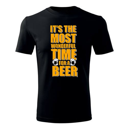 Tricou Most wonderful barbati negru, M