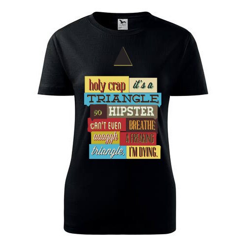 Tricou Holy Crap dama negru, M