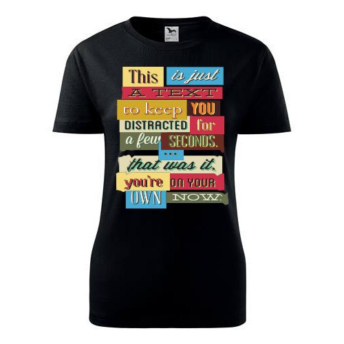 Tricou This is just dama negru, XS