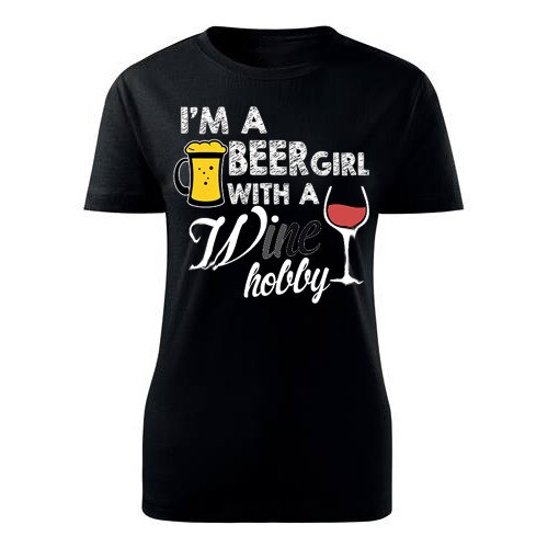 Tricou Beer Girl dama negru, M
