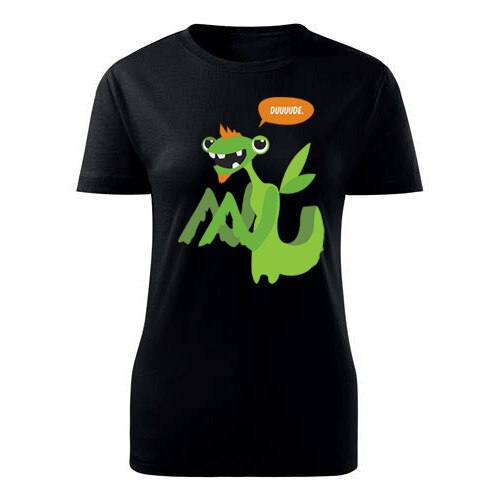 Tricou Fantasy monster dama negru, XS