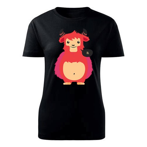 Tricou Cute Devil dama negru, M