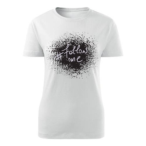 Tricou Follow me dama alb, S