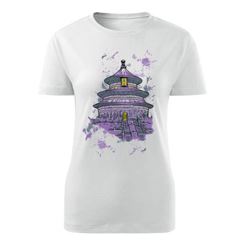 Tricou Japonia dama alb, M