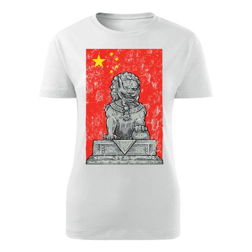 Tricou China dama alb, S