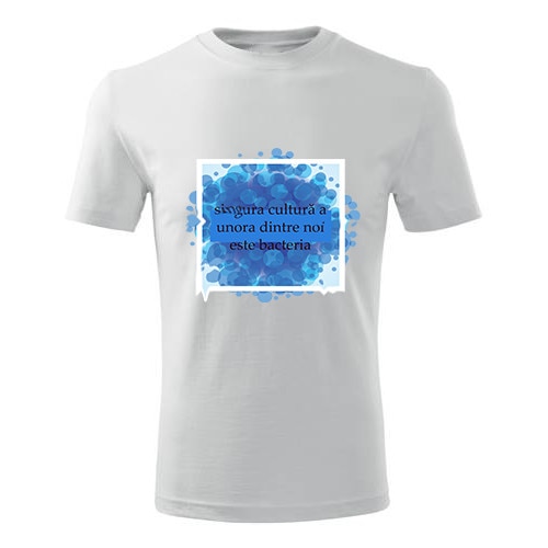 Tricou Cultura barbati alb, L