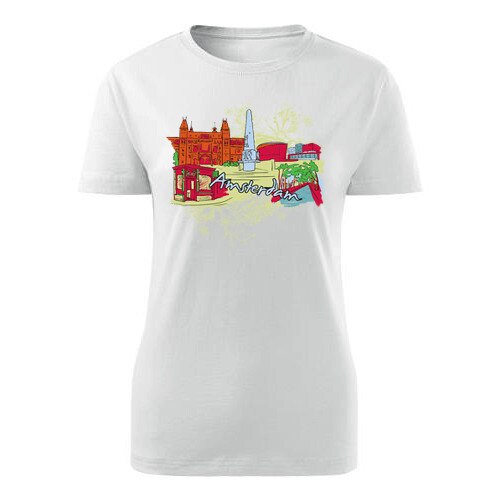 Tricou Olanda Amsterdam dama alb, S