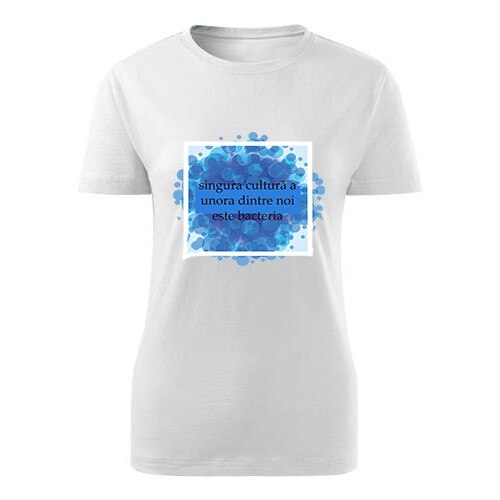 Tricou Cultura dama alb, M