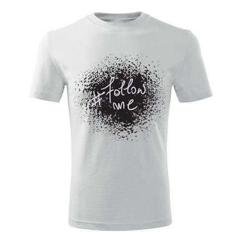 Tricou Follow me barbati alb, M