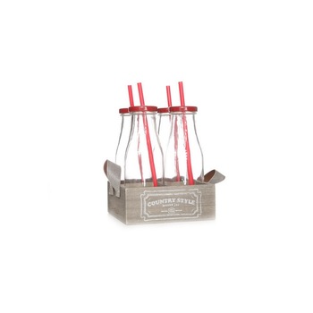 Set 4 sticle cu pai, Country Style Set 4 sticle cu pai, Country Style