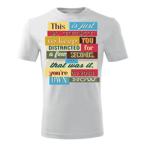 Tricou This is just barbati alb, M