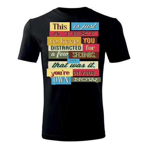 Tricou This is just barbati negru, L