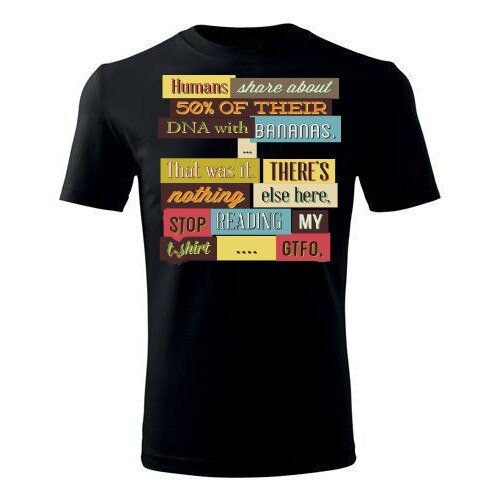 Tricou Humans share about barbati negru, L